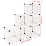 vidaXL Regalsystem Würfel-Regal mit 6 Fächern Weiß 244922_6