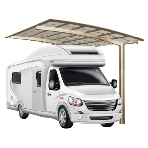 Ximax Runddach-Einzelcarport Portoforte Caravan Typ 60 Standard Edelstahl-Look