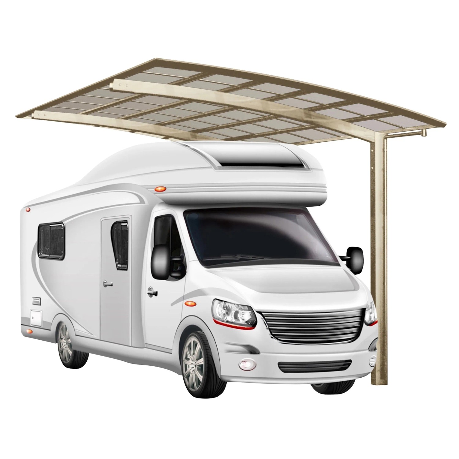 Ximax Runddach-Einzelcarport Portoforte Caravan Typ 60 Standard Edelstahl-L günstig online kaufen