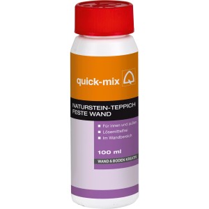 Flasche Quick-Mix Naturstein-Teppich Feste Wand, 100ml, für Wandbereiche innen und außen.