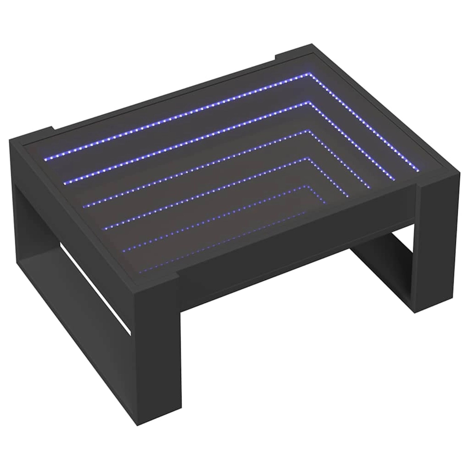 vidaXL Couchtisch mit Infinity-LED Schwarz 70x53x30 cm 847631 günstig online kaufen