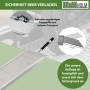 TRUTZHOLM Aluminium Auffahrrampe, klappbar, mit Tragegriffen, rutschfester Lauffläche und beweglicher Auflage.