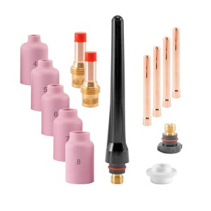 STAHLWERK WIG Gaslinsen Set, 14-teilig, für WP SR Binzel 17 18 26. Zubehör für Schweißgeräte.