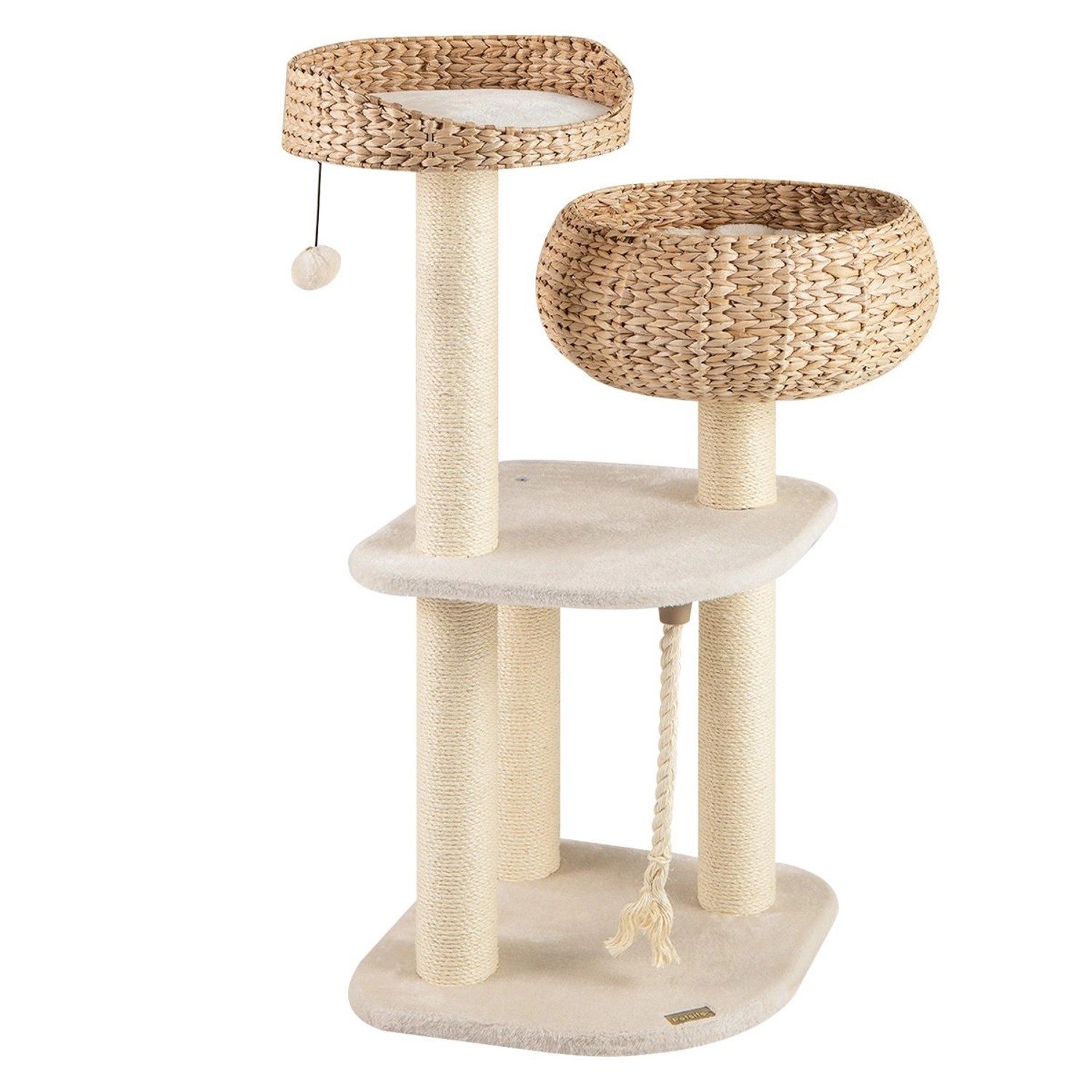 Costway Katzenkratzbaum Aktivitätsbaum Katzenmöbel Beige 104cm