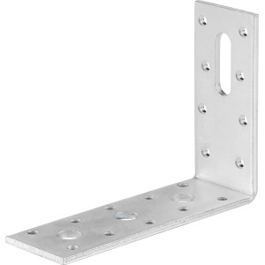 Verzinkter Winkelverbinder, 120x90x40 mm, für Holzkonstruktionen. Witterungsbeständig und stabil.
