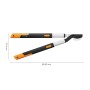 Fiskars SmartFit L86 Teleskop-Astschere, ausziehbar von 66-90 cm, für Baumschnitt und Gartenarbeiten.