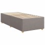 Boxspringbett vidaXL, taupe, 90x190 cm, Stoffbezug, mit Lattenrost. Bett für erholsamen Schlaf.