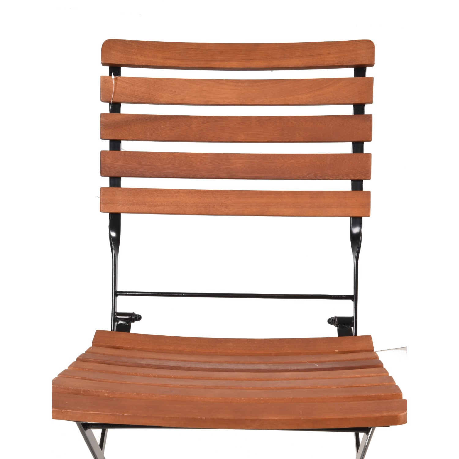 Detailansicht eines Teakholz Gartenstuhls aus dem 5-teiligen Gartenmöbel-Set Wien.
