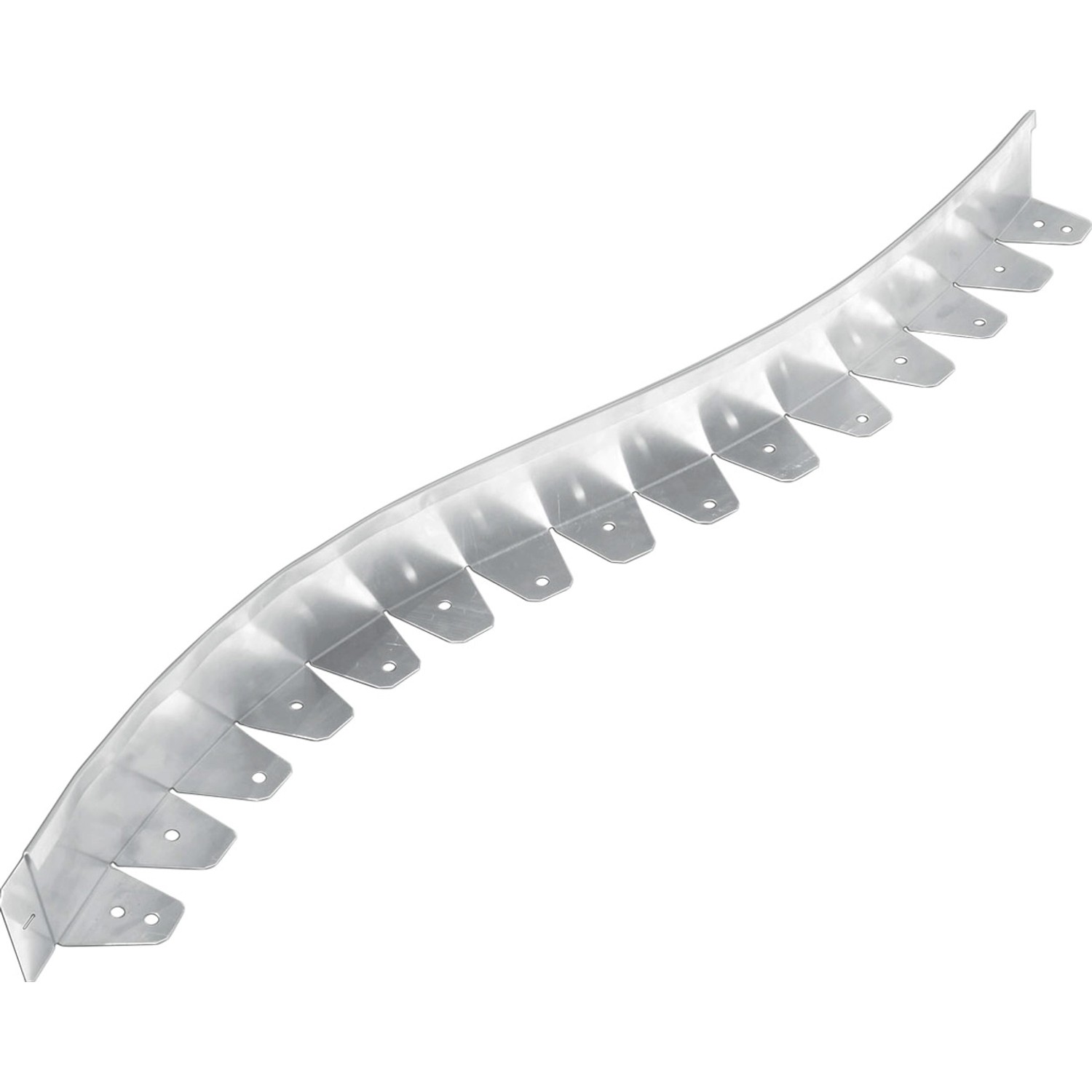 Scherf Rasenkante Kurve Alu-Light Grau 121 cm x 8 cm