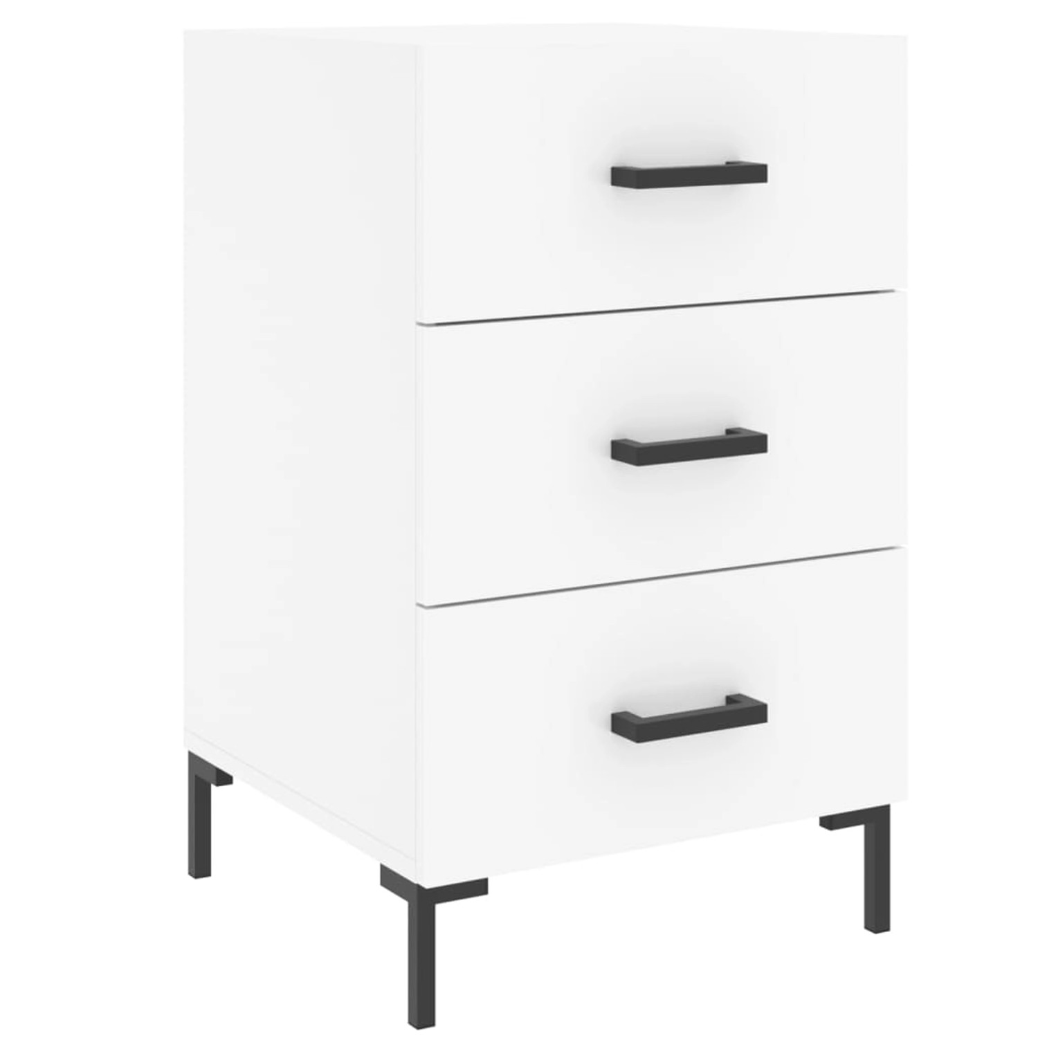 vidaXL Nachttisch Weiß 40x40x66 cm Holzwerkstoff Modell 4 günstig online kaufen