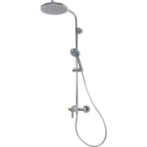 Breuer Duscharmatur Aquamaxx 310 mit runder Kopfbrause und Einhebelmischer.