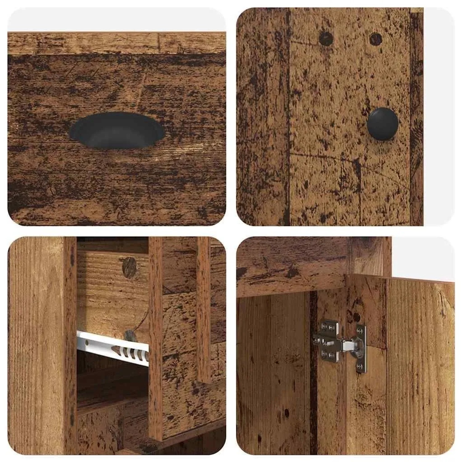 vidaXL Seitenschrank Altholz 40 x 50 x 75 cm Holzwerkstoff 881447_9