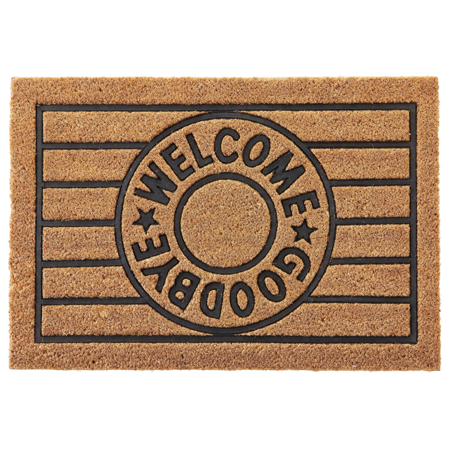 Mömax Fußmatte Welcome&Goodbye Schwarz/Beige ca. 40x60cm