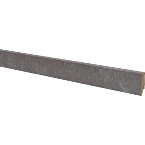 Sockelleiste Neo 2.0 Coolgrey Loft, 2400 mm lang, MDF-Leiste für Wandabschluss.