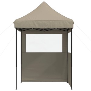 vidaXL Party-Zelt Taupe 200 x 200 x 306 cm Oxford-Stoff 42023524