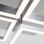 Dimmbare Brilo LED-Deckenleuchte Frame in Silber, 75x47cm. Moderne Deckenlampe für Wohnräume.