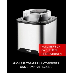 Westfalia Eismaschine Gelato Silber Metall 1,5 l
