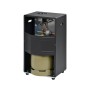Schwarzer Firefix Gas-Heizofen 4200 Eco+ mit Gasflasche, 4,2 kW Leistung, Energieeffizienzklasse A.