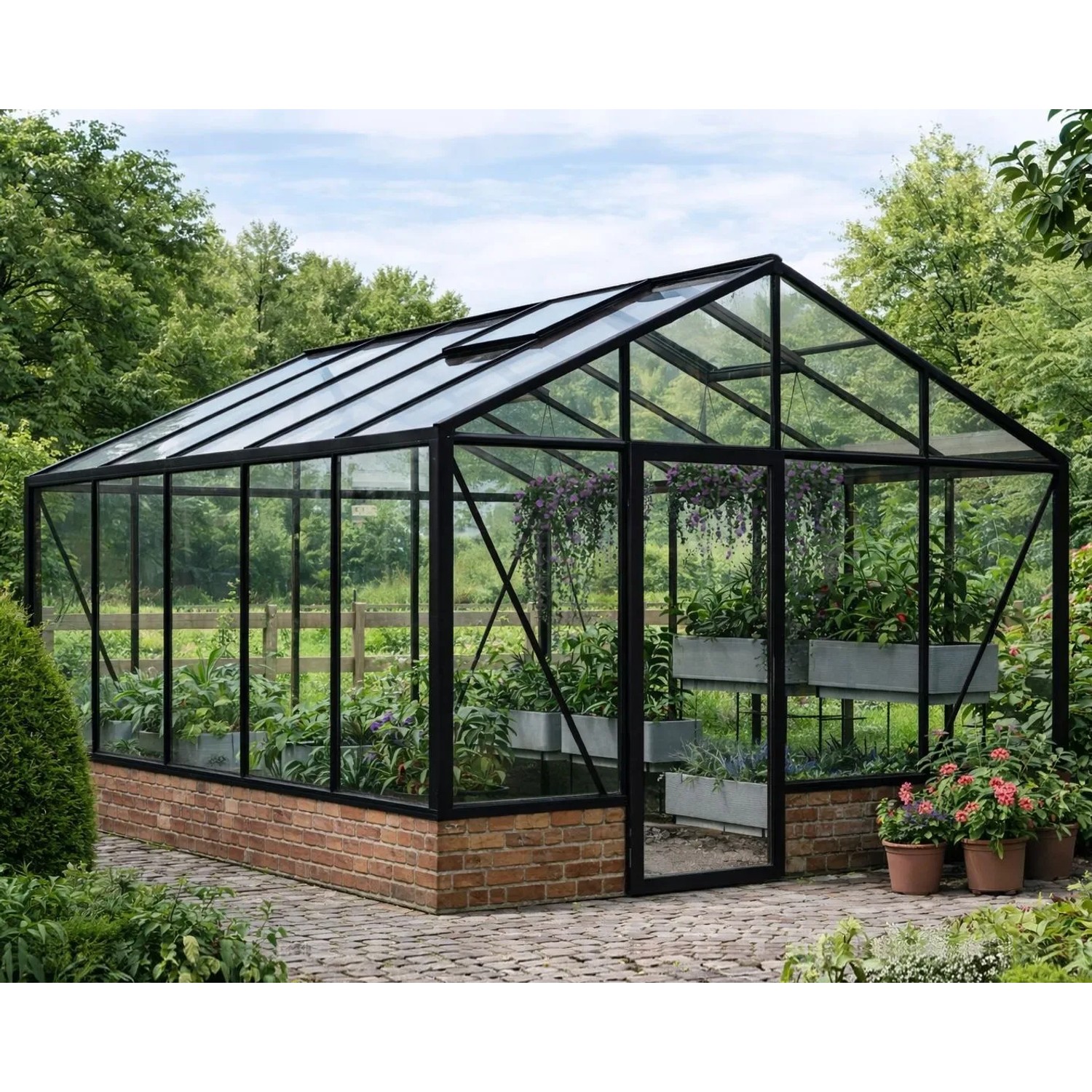 Bloomcabin Premium-Qualität Gewächshaus für die Wandbasis GHWM12