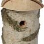 Siena Garden Nistkasten aus Birke Natur, ideal für Meisen, mit schwenkbarem Dach zur einfachen Reinigung.