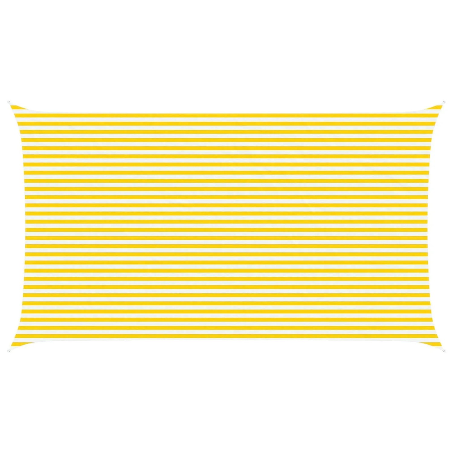 vidaXL Sonnensegel Gelb und Weiß 7 x 4 m 100 % Polyester Oxford 42031078