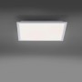 Weißes Just Light LED-Panel Fleet, 44,5x44,5 cm, für Deckenmontage.