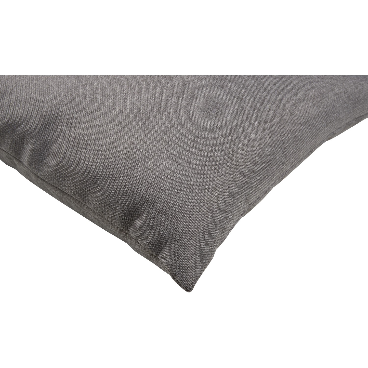 Dekokissen in Dunkelgrau, 40x40 cm, aus Polyester. Ideal für Wohnzimmer und Schlafzimmer.