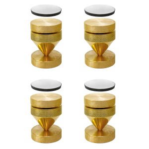 Dynavox Lautsprecher Spikes, 4er Set, Messing, zur akustischen Entkopplung von Lautsprechern bis 60kg.