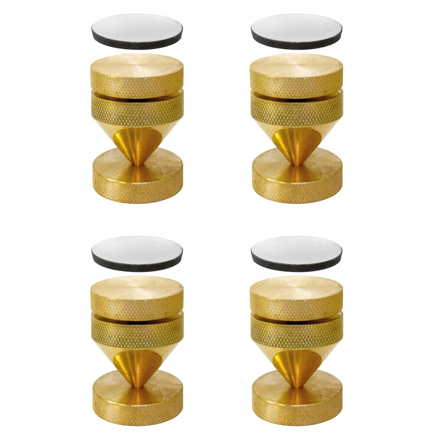 Dynavox Lautsprecher Spikes 60 kg 4er Set Messing