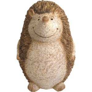 Deko-Igel aus Polyresin, 27x27x40 cm, für Garten und Innenbereich.