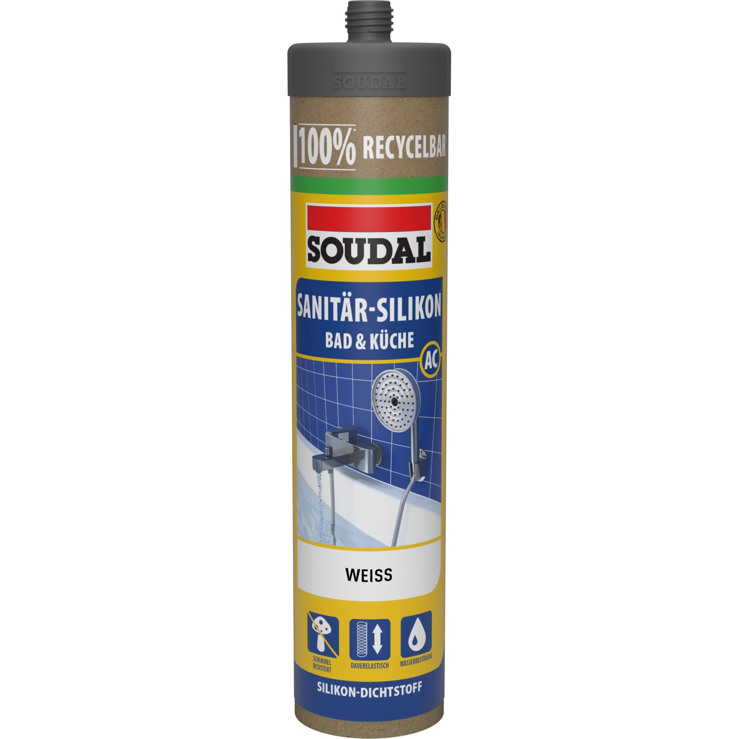 Soudal Sanitär-Silikon Bad & Küche ECO Weiß 270 ml günstig online kaufen