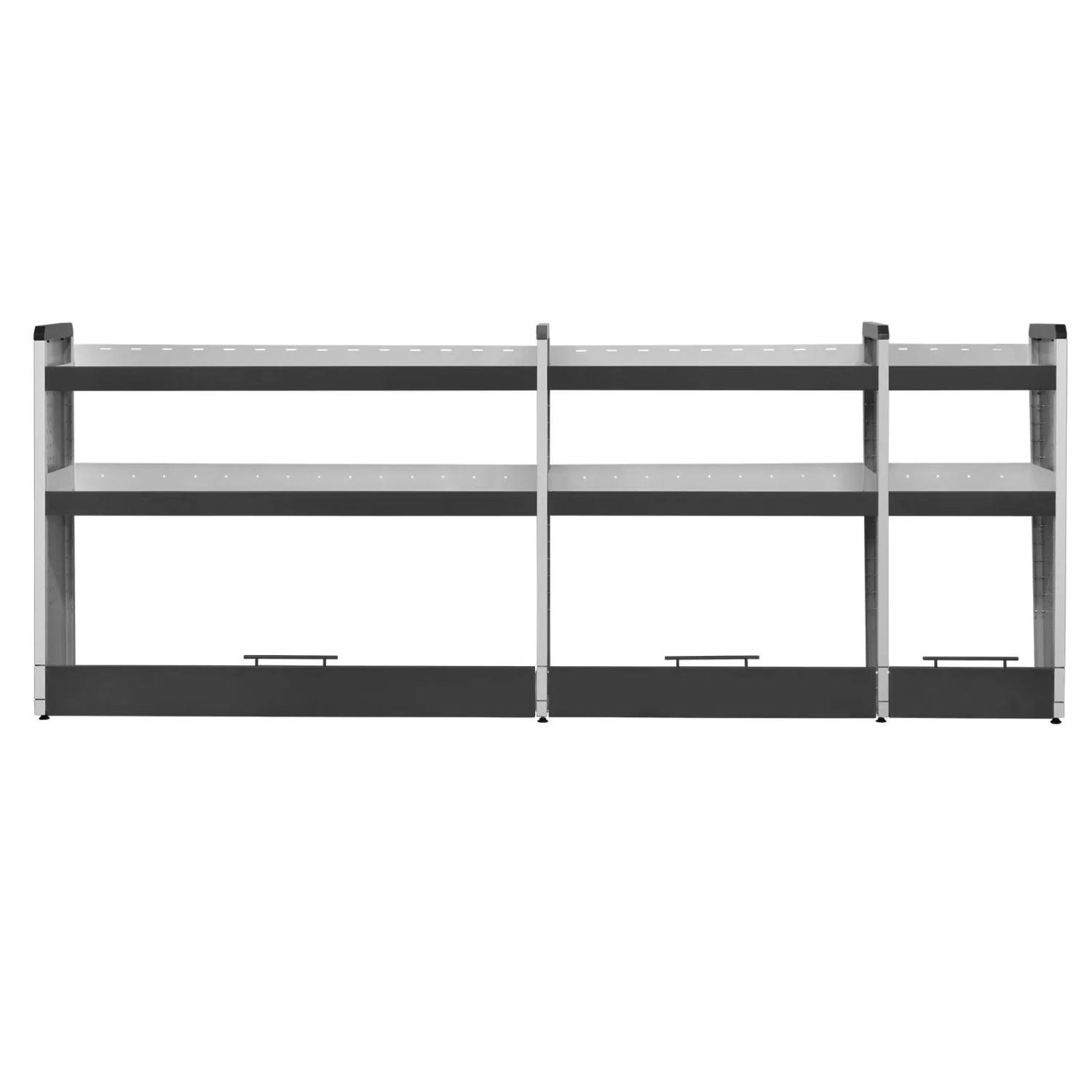 PROREGAL Fahrzeugregal Kfz 2 Ebenen HxBxT 110x288x40cm Lichtgrau/Anthrazit