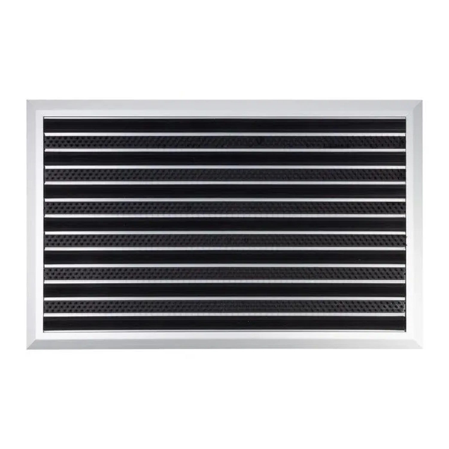 Floordirekt Fußmatte Spectral Aluminium Türmatte PVC/Bürste 54 x 83 cm