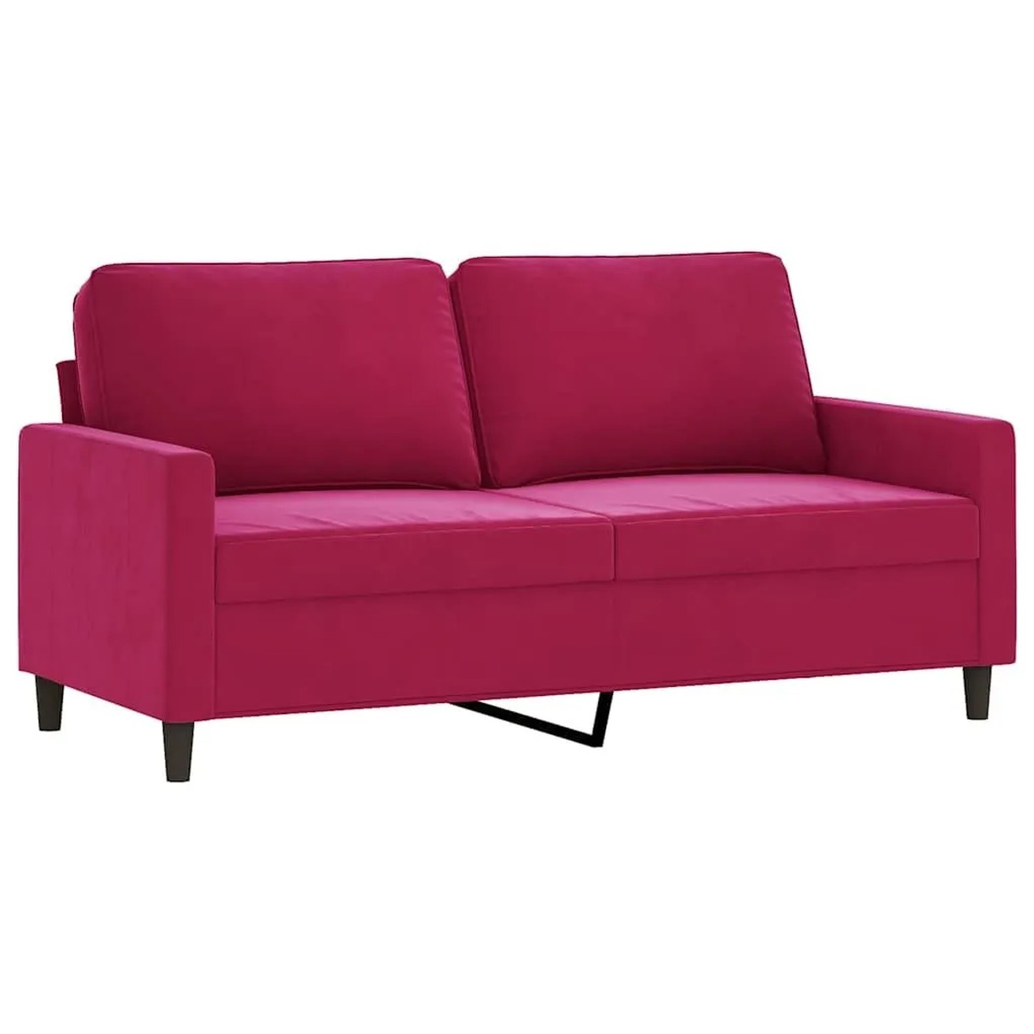 vidaXL 2-Sitzer-Sofa Weinrot 140 cm Samt 359203 günstig online kaufen