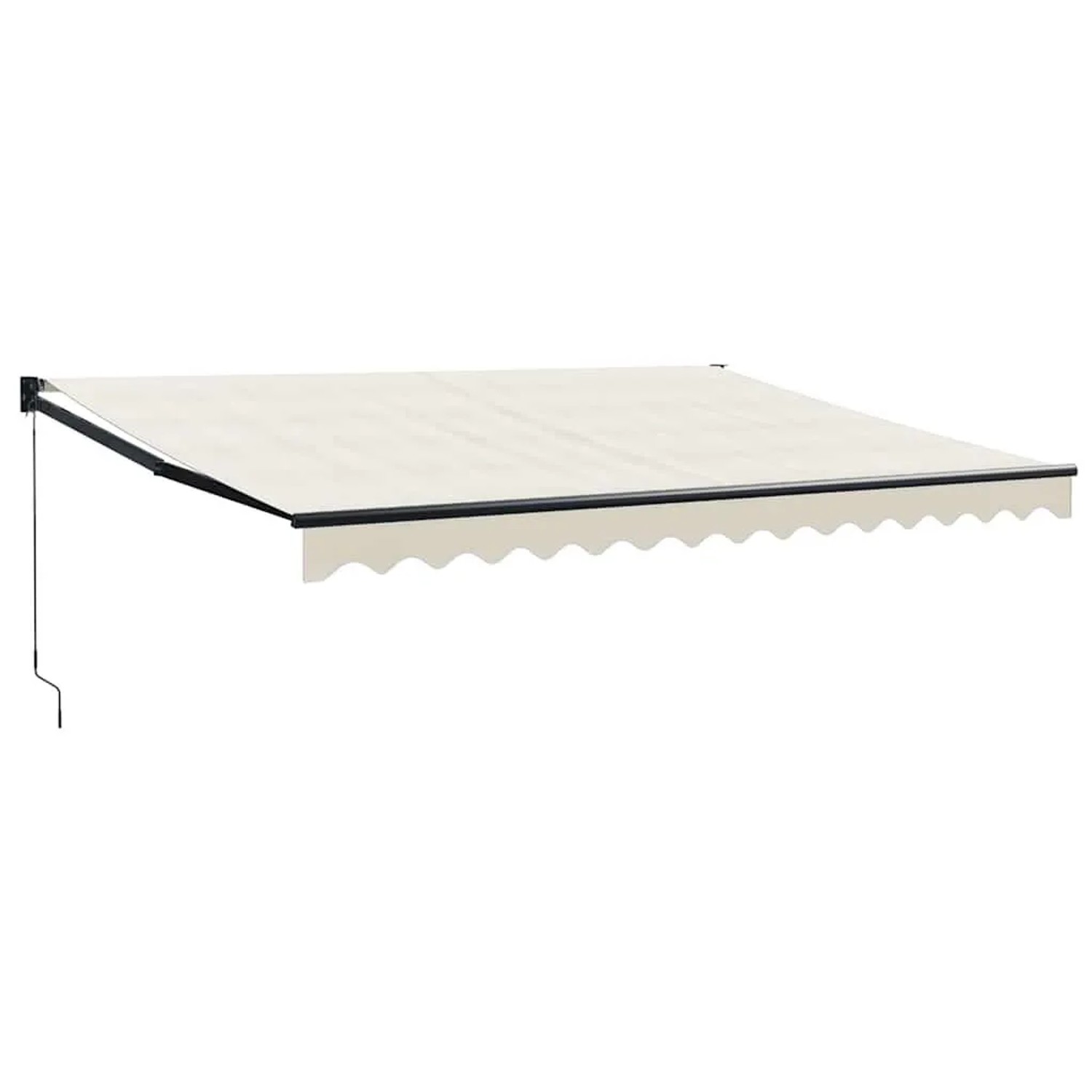 vidaXL Markise Einziehbar Creme 4x3 m Stoff und Aluminium 3154453