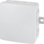 Aufputz Abzweigkasten, 85x85mm, grau, IP54, 10er-Set für Innen- und Außenbereich.