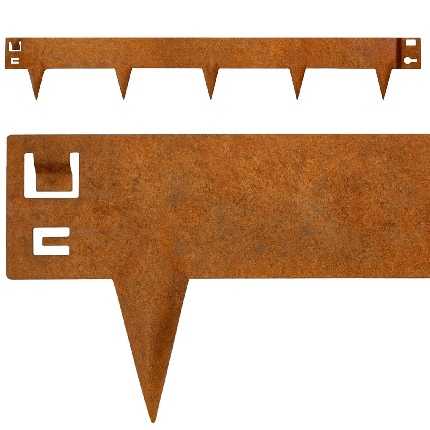 Intergarden Cortenstahl Rasenkante 6m Robuste Edelrost Beeteinfassung 16cm