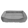 Anthrazitfarbenes Benno Hundebett Sammy, 80x65x17 cm, mit weichen Rändern.