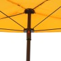 Detailaufnahme: Gelber Siena Garden Balkonschirm (100x160 cm) mit Knickfunktion.