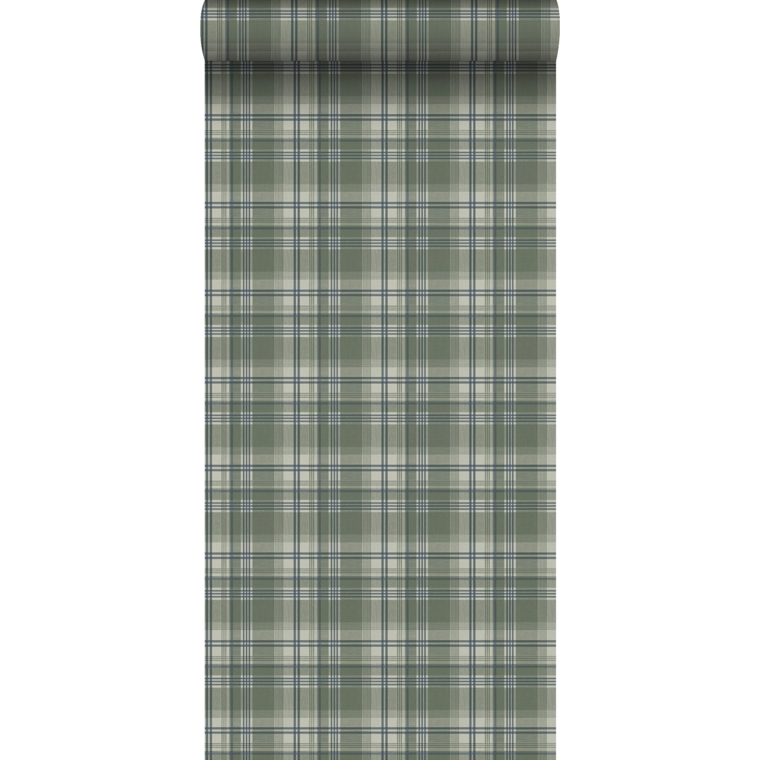 Sanders & Sanders Tapete Karomuster Dunkelgrün 53 cm x 10.05 m günstig online kaufen