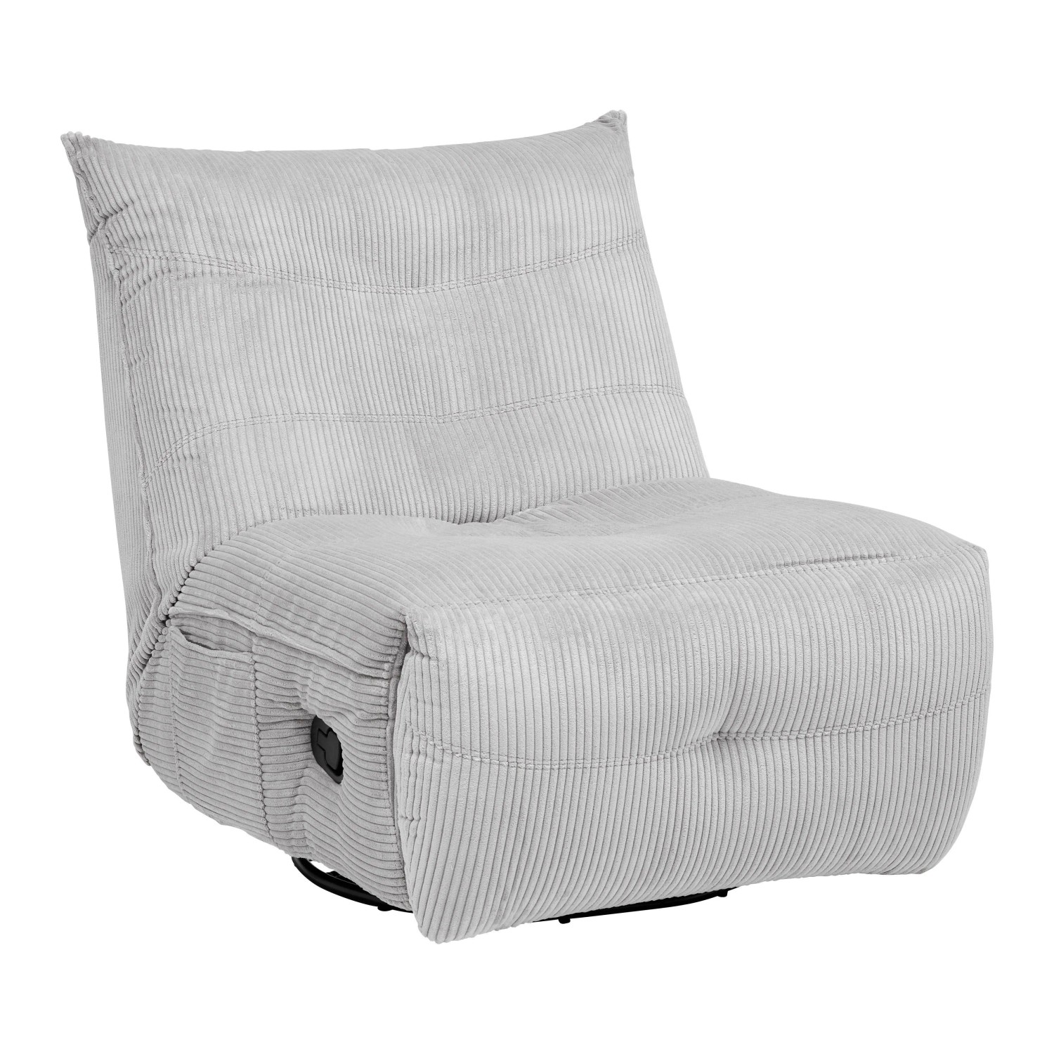 Bessagi Home Sessel Alura Hellgrau Cord Drehbar