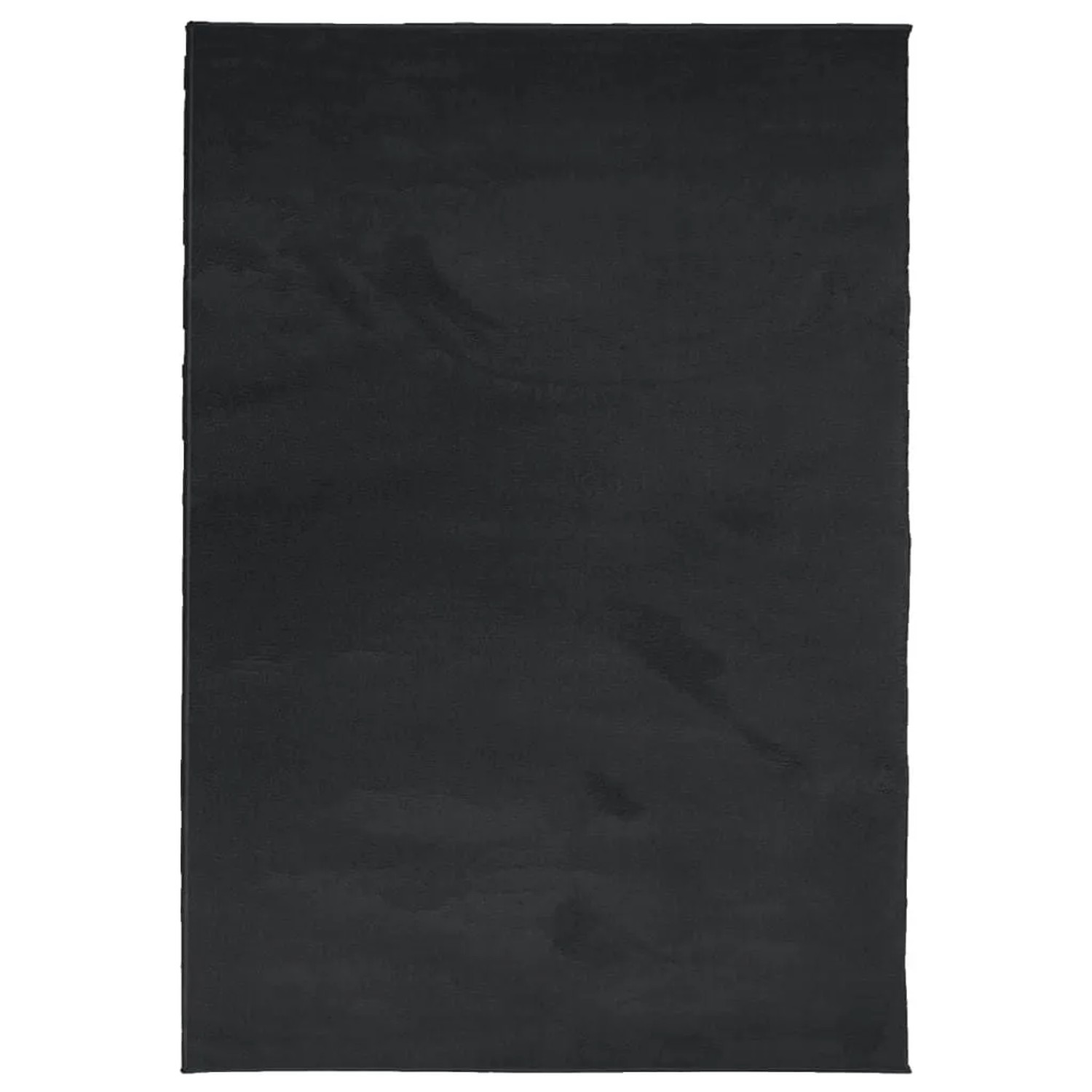 vidaXL Teppich OVIEDO Kurzflor Schwarz 140x200 cm 375557 günstig online kaufen