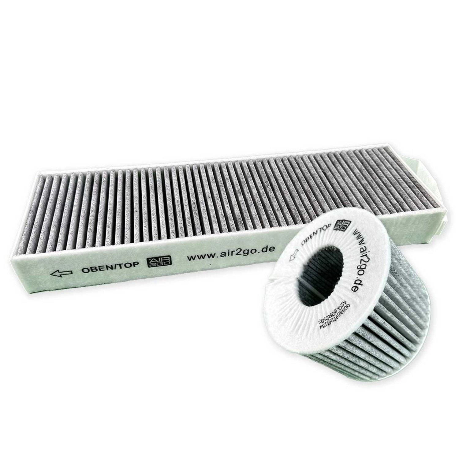 AIR2GO Ersatzfilter für Bora PURE Dunstabzugshauben, Aktivkohlefilter.
