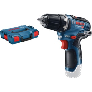 Bosch Professional Akku-Bohrschrauber GSR 12V-35 Solo mit L-Boxx, blau/rot.