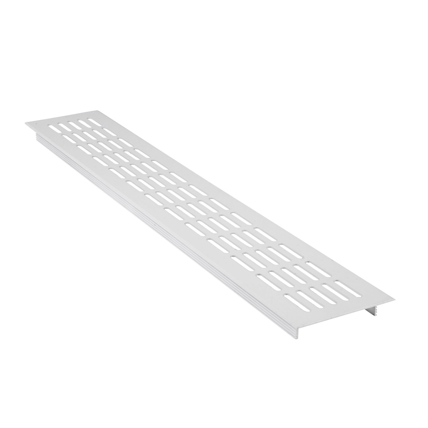 Leichtmetallgitter Alu 480 mm x 80 mm Weiß günstig online kaufen