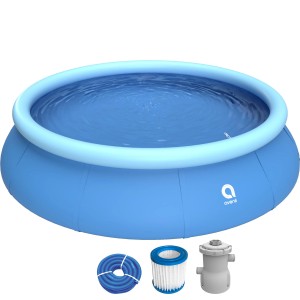 Blauer Avenli Aufstellpool (360x76 cm) mit Filterpumpe und Zubehör.