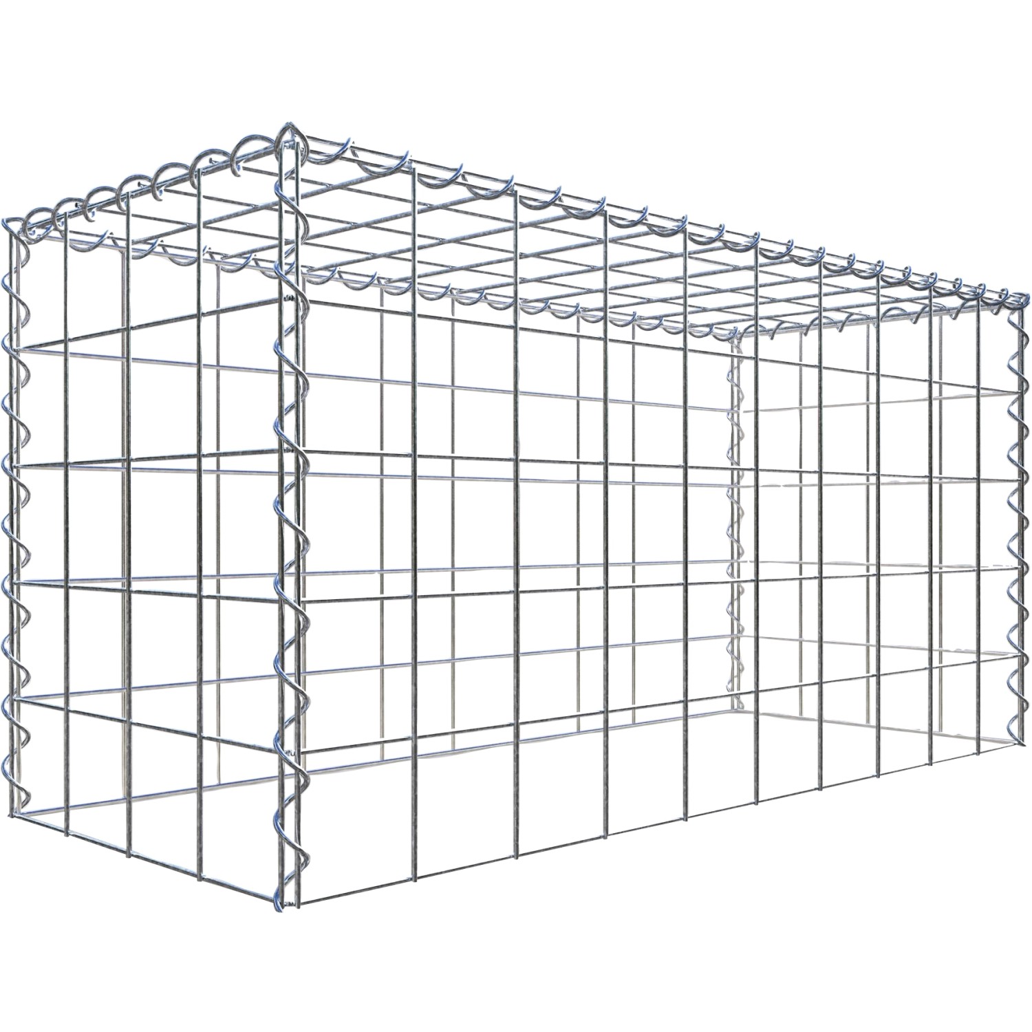 Thumbnail - Gabiona Gabione-Anbaukorb Typ 3 50 x 100 x 40 cm Maschenw 10 x 10 cm