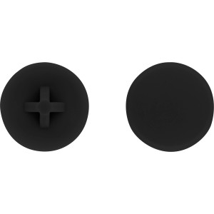 LUX Abdeckkappen TX30, schwarz, 30 Stück, für Spanplattenschrauben und Universalschrauben.