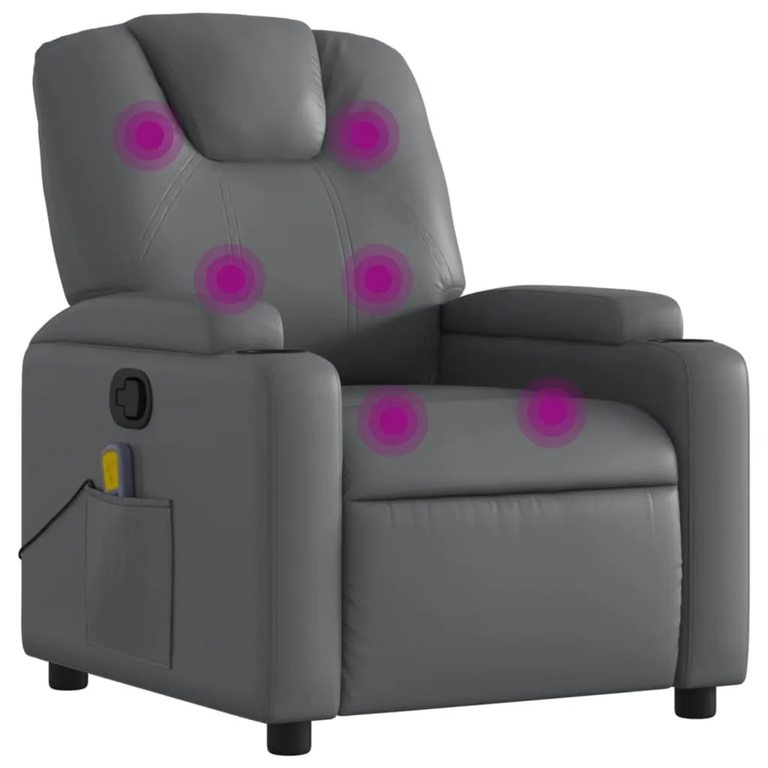 vidaXL Massagesessel Relaxsessel Grau Kunstleder 3205981 günstig online kaufen