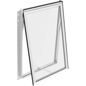 Vitavia Seitenfenster H mit ESG Alu für Gewächshäuser, 55,4x87,6cm, zur Belüftung.